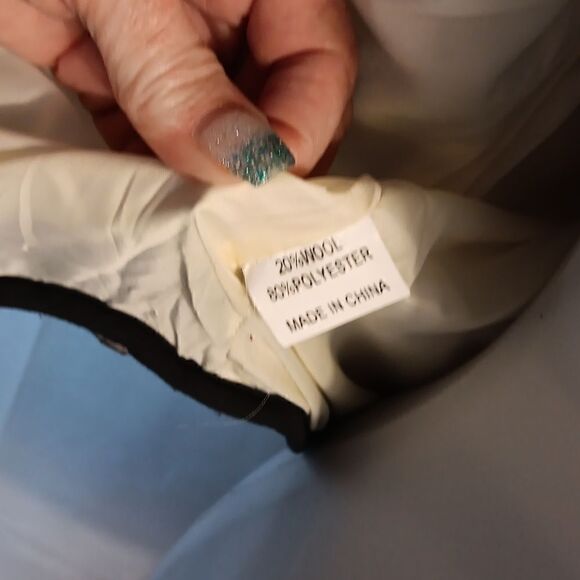 Hemline Mom Herringbone Wool Blend Vest - Picture 5 of 8